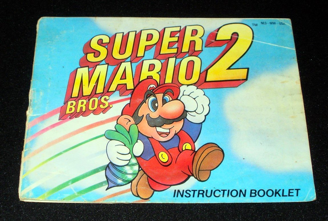 Super Mario Bros 2 Nintendo Nes Manual Only 6237