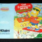 Simpsons Bart vs. the Space Mutants - Nintendo NES - Manual Only