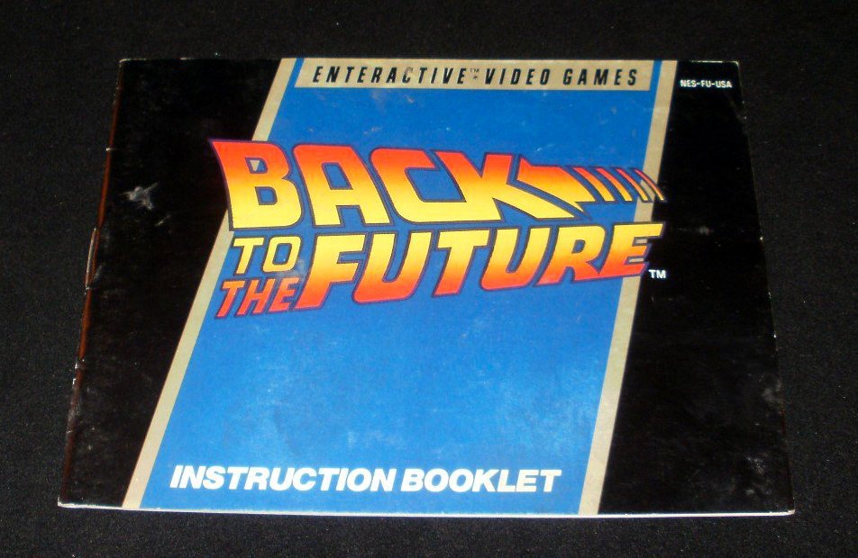 Back to the Future - Nintendo NES - Manual Only