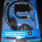 USB Headset - Sony PS2 - Brand New Factory Sealed
