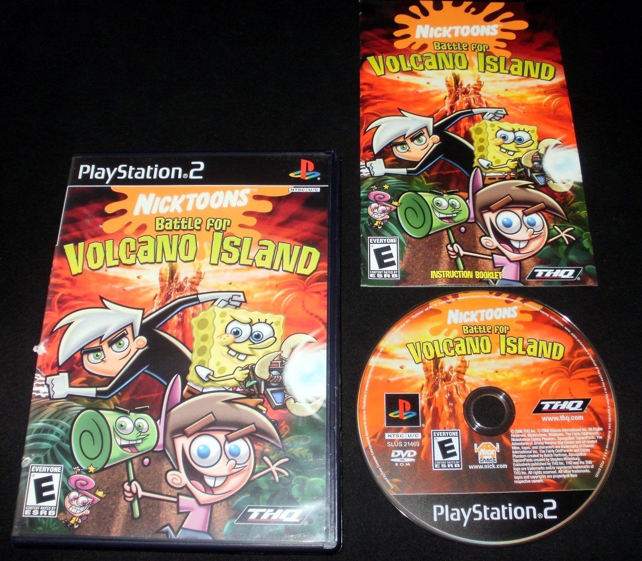 Nicktoons Battle For Volcano Island Sony Ps2 Complete Cib