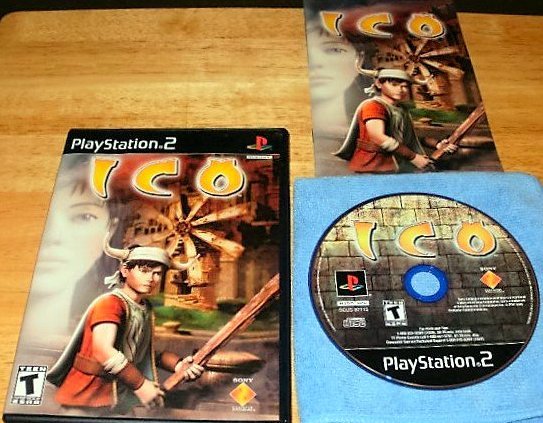 Ico - Sony PS2 - Complete CIB - Black Label Original Release
