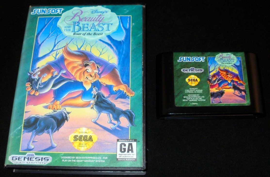 Beauty and the Beast Roar of the Beast - Sega Genesis - With Box