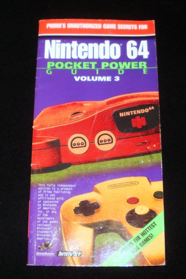 Nintendo 64 Pocket Power Guide Volume 3 - 1998 - Paperback