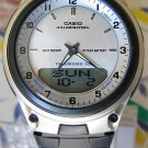 Casio White Databank Duo World Time Watch AW80-7AV New