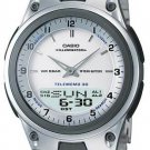 Casio Databank Duo World Time Watch Steel Band AW80D-7