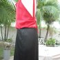 BCBGMAXAZRIA Draped RED/BLACK Contrast Dress 4 NWT $198