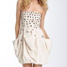 $348 BCBG COROZO TAFFETA BEJEWELED DRESS Size 6 NWT