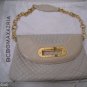 $348 Gorgeous Off-White BCBG Quilted Leather Hand Bag NWT
