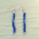 Dangly Blue Bead Earrings
