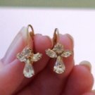 Faux Diamond Angel Earrings