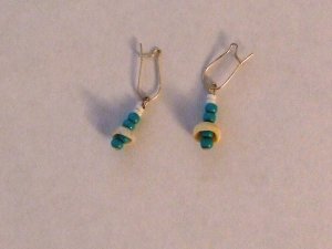 Puka Shell & Bead Earrings