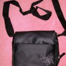 Black Purse with Butterfly Applique