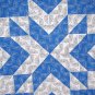 Blue and White Starburst