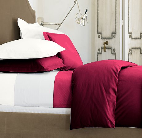 SHEET SET 100%EGYPTIAN COTTON QUEEN 1000 TC SATIN BURGUNDY SOLID