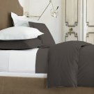 SHEET SET 100%EGYPTIAN COTTON QUEEN 1000 TC SATIN BLACK SOLID