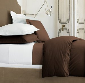 SHEET SET 100%EGYPTIAN COTTON TWIN 1200TC SATIN CHOCOLATE SOLID