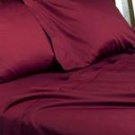 DUVET COVER SET 3PCS 100%EGYPTIAN COTTON KING(106"X92") 600TC  BURGUNDY SOLID
