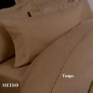 DUVET COVER SET 3PCS 100%EGYPTIAN COTTON KING(106"x92") 800TC  TAUPE SOLID