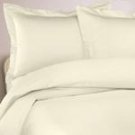 DUVET COVER SET 3PCS 100%EGYPTIAN COTTON KING(106"x92") 1200TC  IVORY SOLID