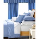 DUVET COVER SET 3PCS 100%EGYPTIAN COTTON QUEEN(90"X92") 1000TC  LT.BLUE SOLID