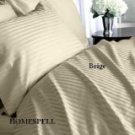 DUVET COVER SET 3PCS 100%EGYPTIAN COTTON QUEEN(90"X92") 1200TC  BEIGE SOLID