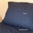 DUVET COVER SET 3PCS 100%EGYPTIAN COTTON QUEEN(90"X92") 1200TC  NAVY BLUE SOLID