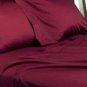 DUVET COVER SET 3PCS 100%EGYPTIAN COTTON QUEEN(90"X92") 800TC  BURGUNDY SOLID