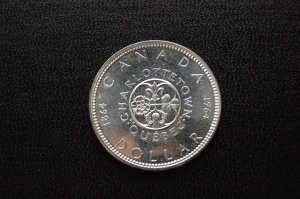 1964 1 silver dollar Canada UNC