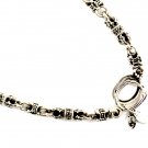 Royalty Collection 925 Sterling Silver Janus Crown Necklace