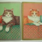 Vintage Sultry Cats Playing Swap Cards