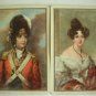Vintage Soldier and Lady Playing Swap Card