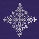 LARGE WALL DAMASK STENCIL Size 12" x 12"