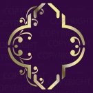 LARGE WALL TRELLIS DAMASK STENCIL Size 12" x 12" - 001