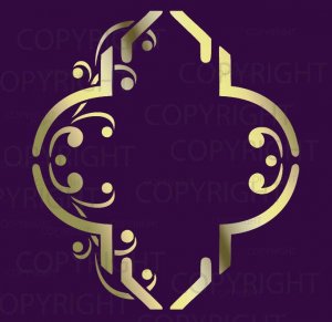 LARGE WALL TRELLIS DAMASK STENCIL Size 12" x 12" - 001