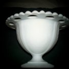INDIANA MILK GLASS:LORRAINE LACE EDGE-PATTERN
