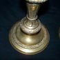 OLD BRASS CANDLEHOLDERS (INGRAVED-BEUTIFUL)