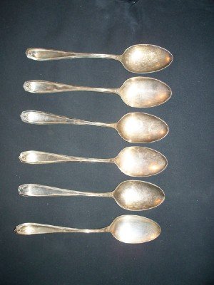 1881 ROGERS A1 (6) TEASPOONS