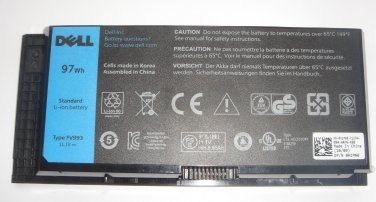 97WH Original Battery Dell Precision M4600 M4700 M4800 M6600 M6700 FV993 FJJ4W