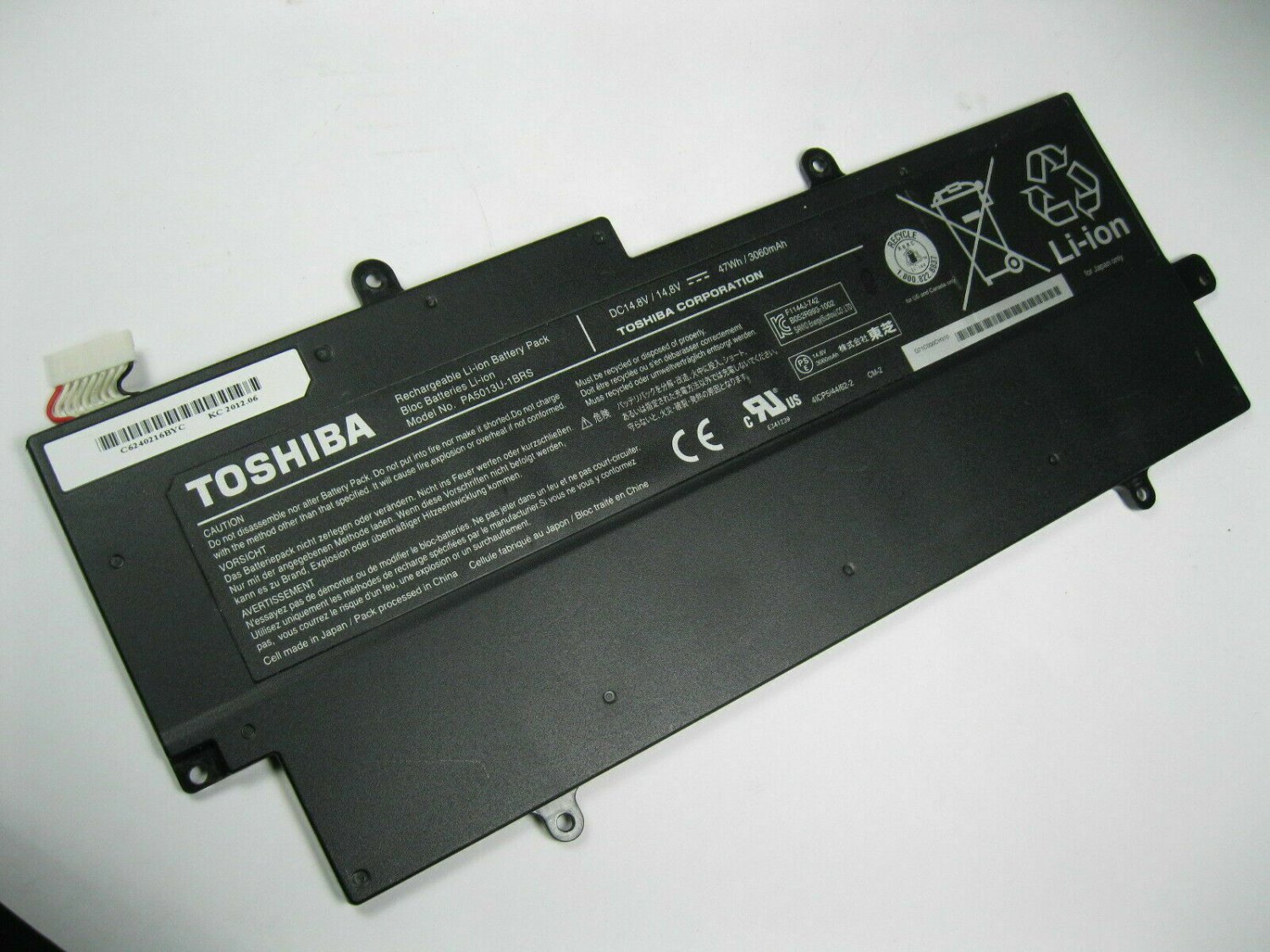 New Genuine PA5013U1BRS Battery for Toshiba Portege Z830 Z835 Z930