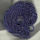 Czech 6/0 "e"  Copper Lined Lt Sapphire 19" Strand