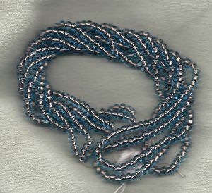 Czech 6/0 "e"  Copper Lined Lt Aqua Mini Hank