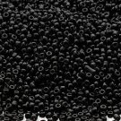 Opaque Black 11/0 Glass Seed Beads 1/4Lb