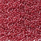 Opaque Luster Red 11/0 Glass Seed Beads 1/4Lb