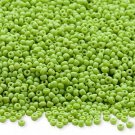 Opaque Lime 11/0 Glass Seed Beads 30 grams