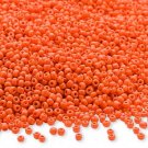 Opaque Orange 11/0 Glass Seed Beads 30 grams
