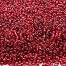 Silver Lined Ruby 11/0 Glass Seed Beads 30 grams