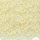 Color Lined Creamy Yellow 11/0 Glass Seed Beads 30 grams