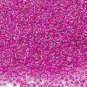 Color Lined Fuchsia 11/0 Glass Seed Beads 30 grams