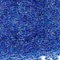 Color Lined Blue 11/0 Glass Seed Beads 30 grams